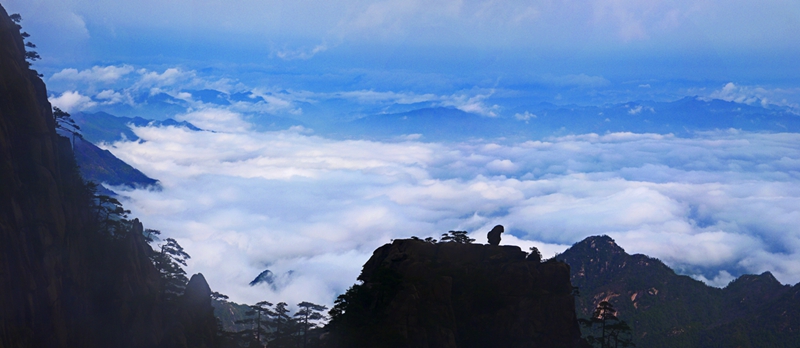 云海歡騰---黃山.